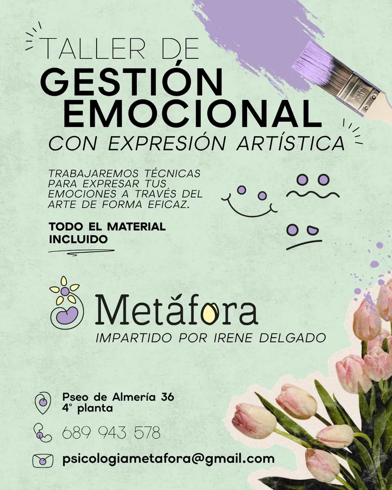 Cartel del taller: Taller de gestión emocional